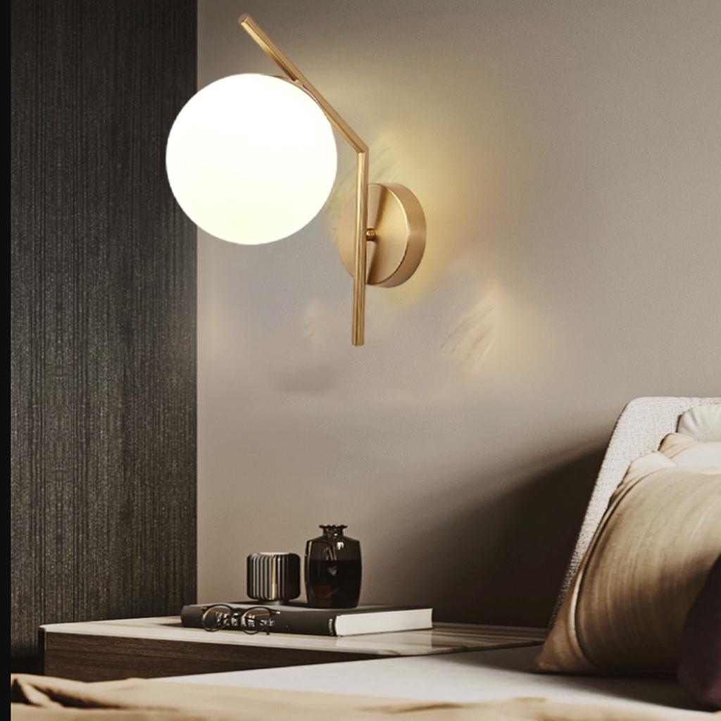 Wall Light Aisle Lamp Sconce Lighting Home Indoor Gold White Cover