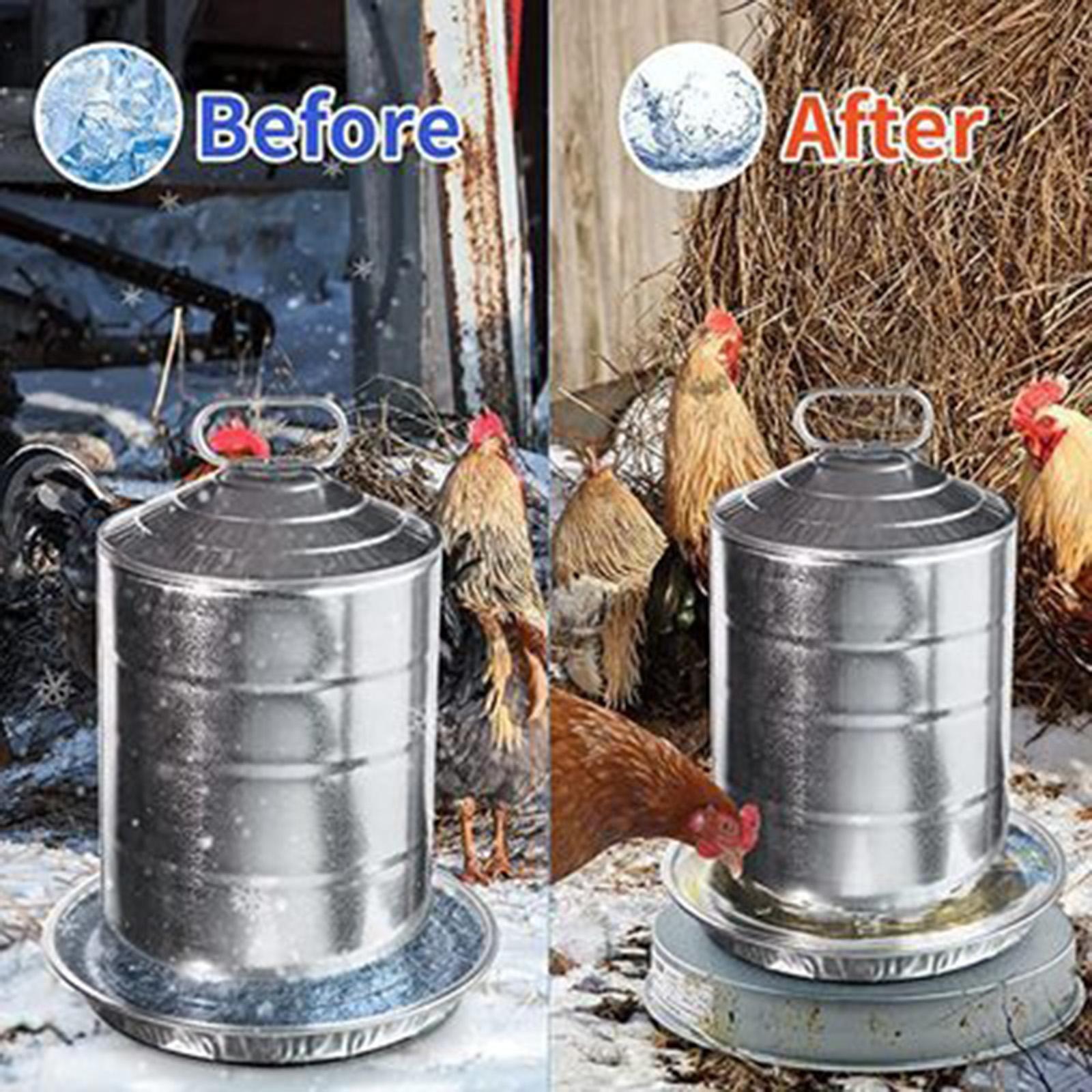 Poultry Waterer Heater Base Farm Supply for Metal Poultry Founts Anti Freeze