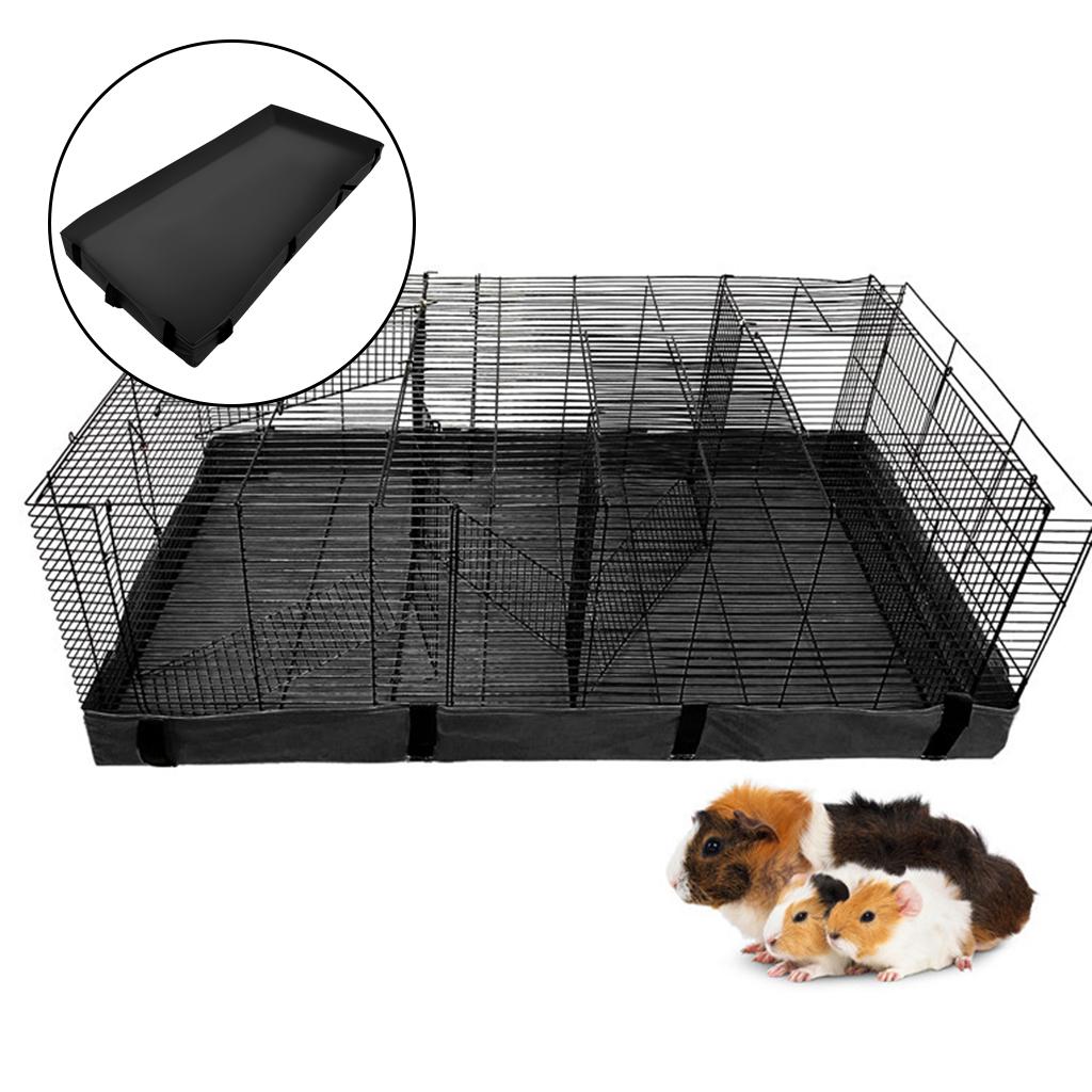 Guinea Pig Cage Bottom Cover Parts for Dwarf Bunnies Squirrel Hamsters Black