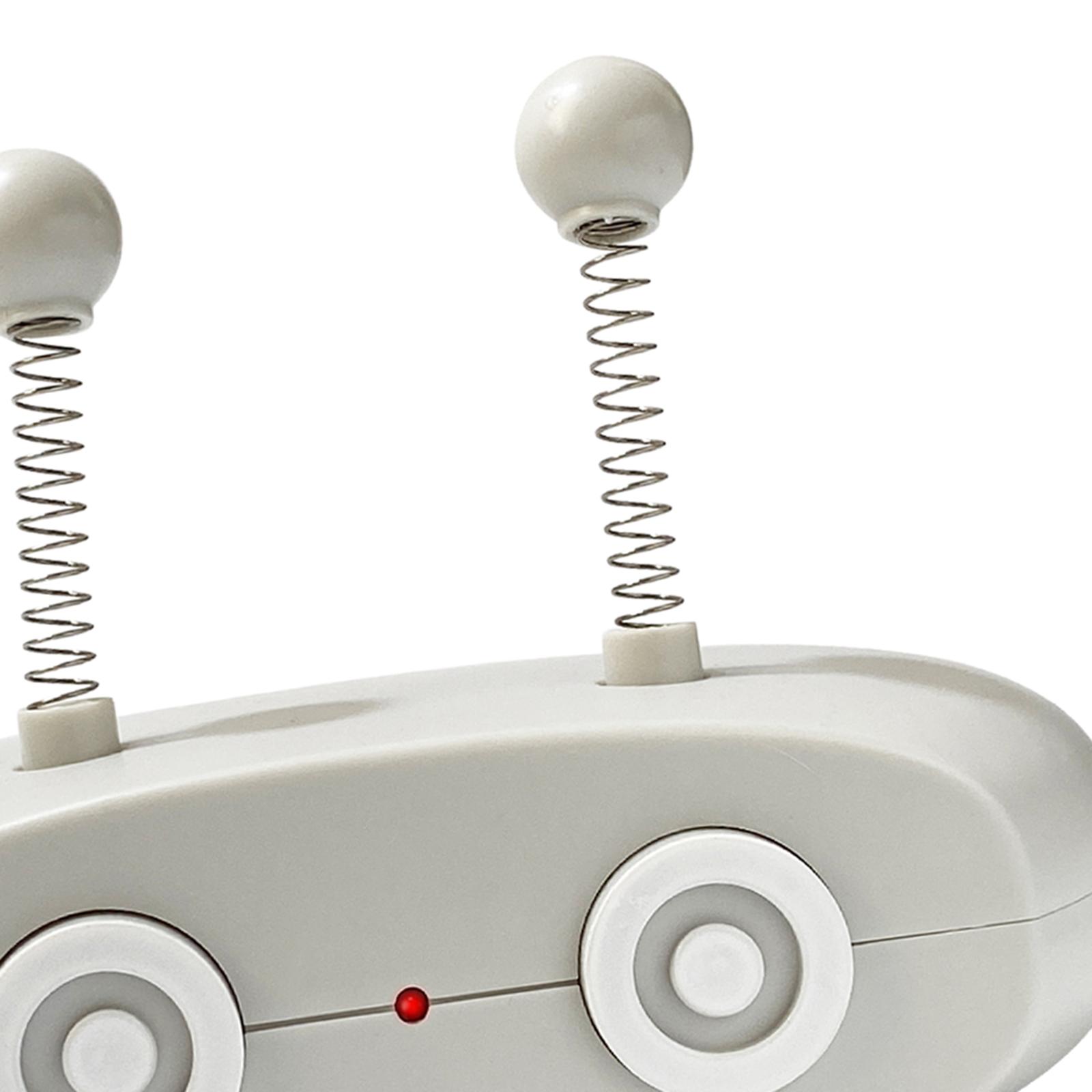 Automatic Cat Toys Interactive Smart Electronic Feather Teaser Toys Ivory