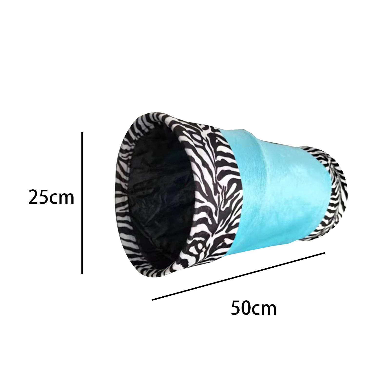 Foldable Cat Tunnels Tube Interactive Toys Rabbit Ferrets Play Tent Puppy Blue