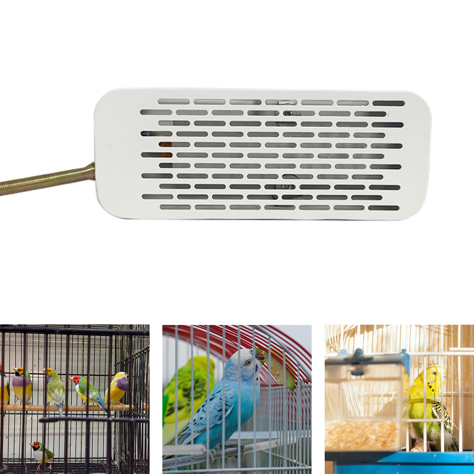 Bird Heater Pet Heater Adjustable Temperature for Reptiles Small Birds Snake