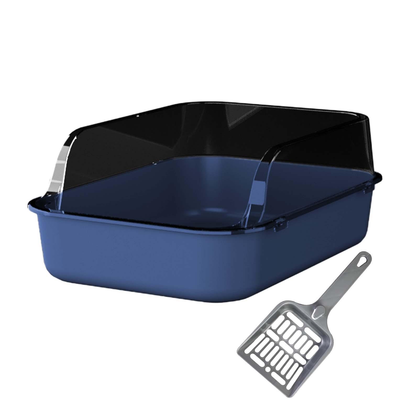 Open Top Litter Box Blue