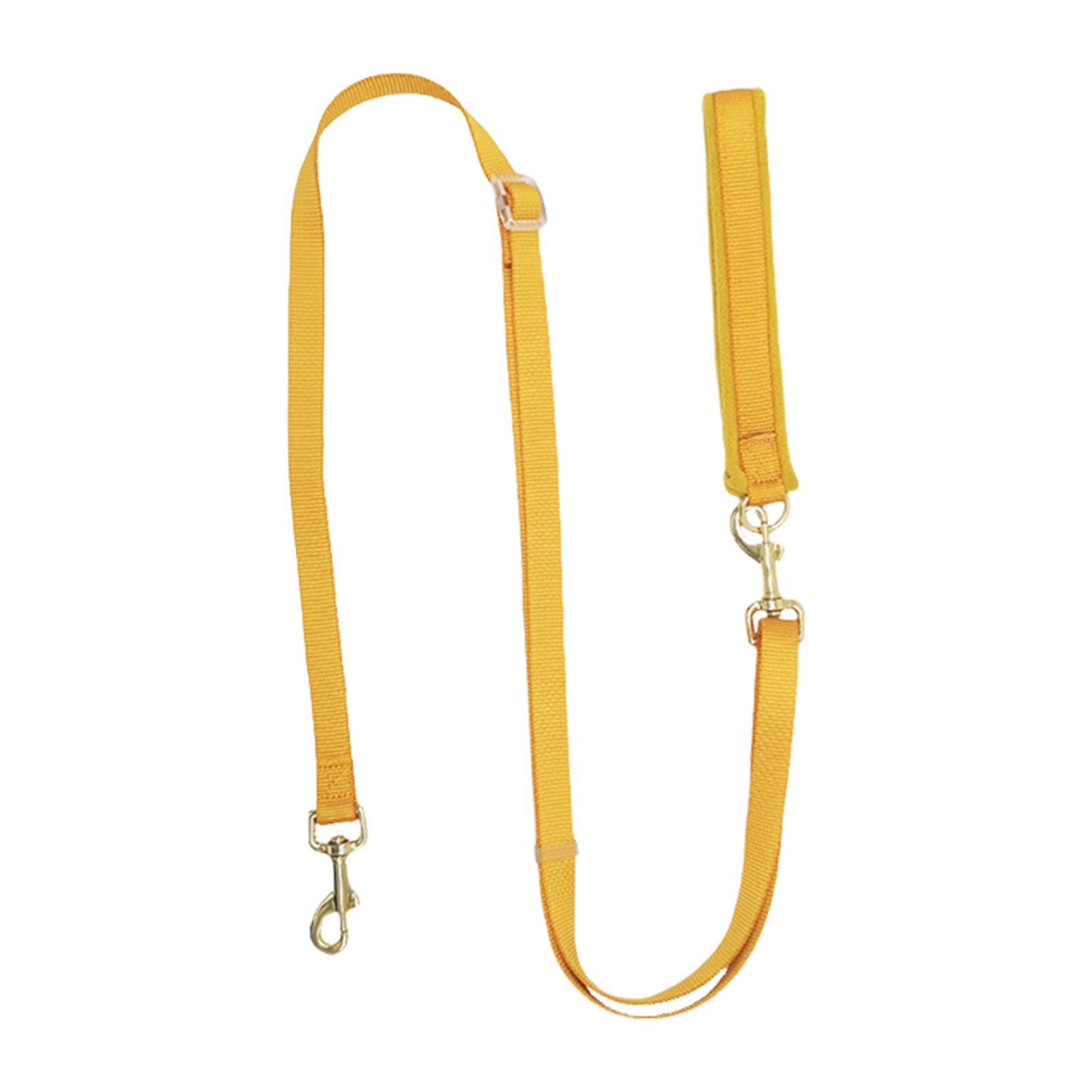 Double Ended Dog Leash Adjustable Dog Traning Walking Leash Walking Training yellow