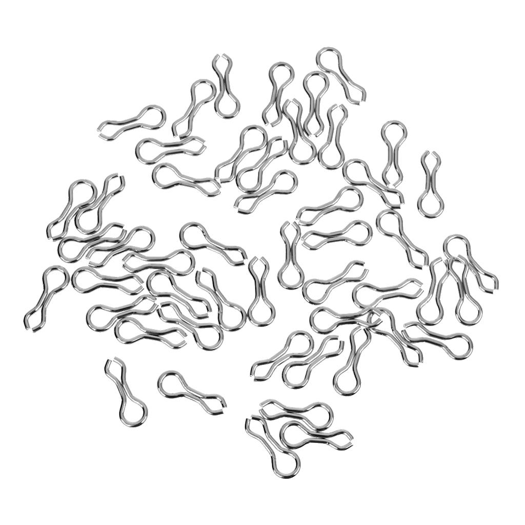 200pcs Alloy Brass Sinker Eyes Eyelets for Fishing Tackle