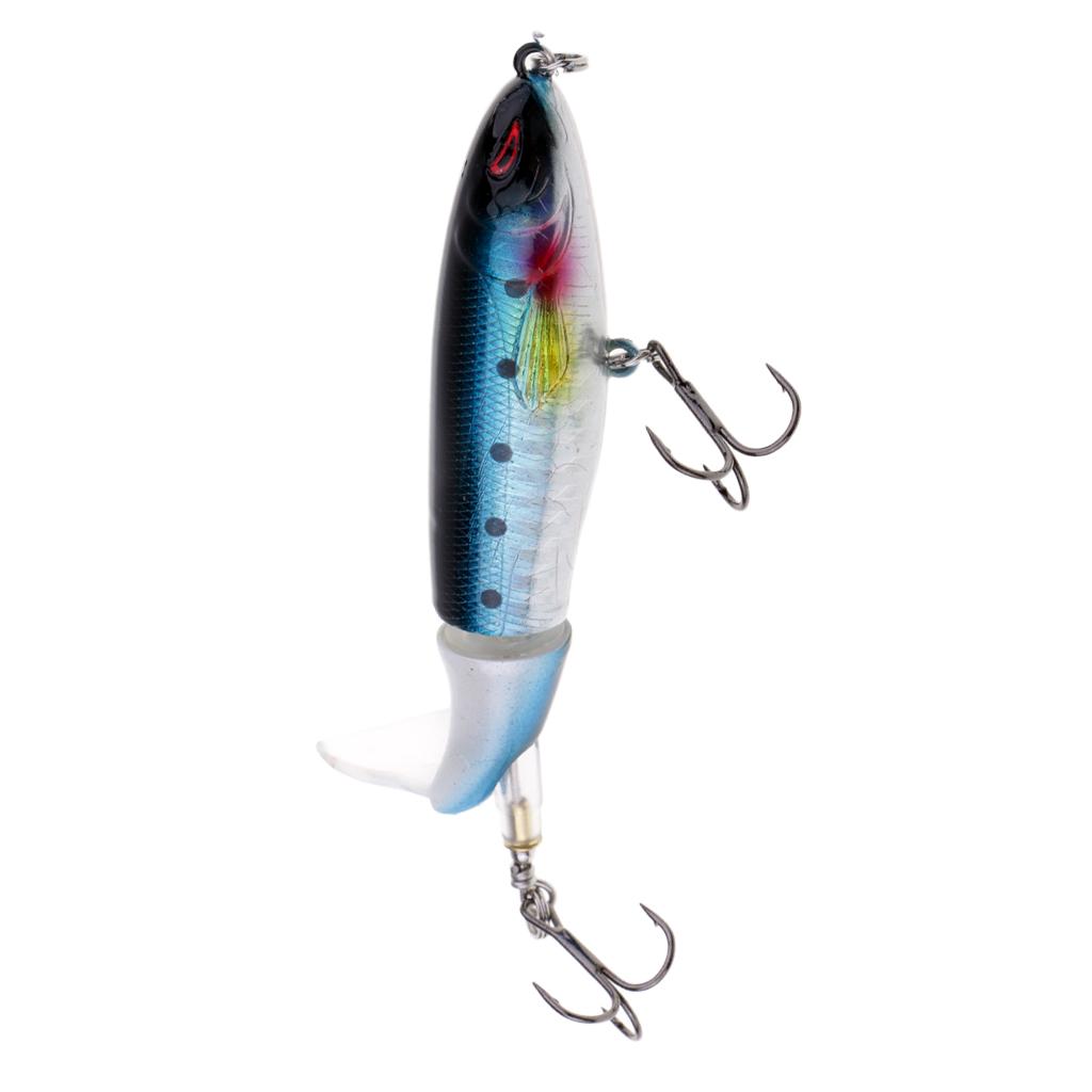 Whopper Popper Fishing Lure Topwater Artificial Fishing Hard Bait Blue
