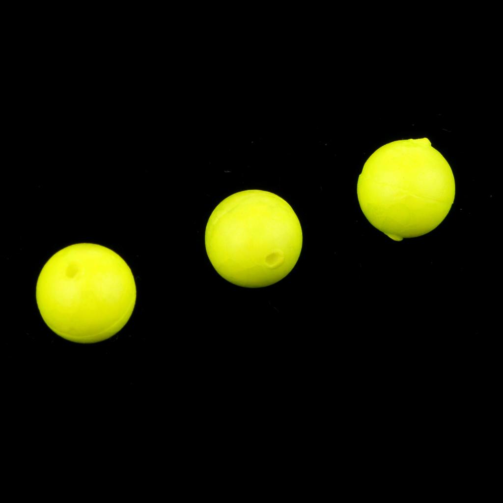 100pcs Fishing Float Balls EVA Foam Ball Striking Beans Buoyancy Bobbers