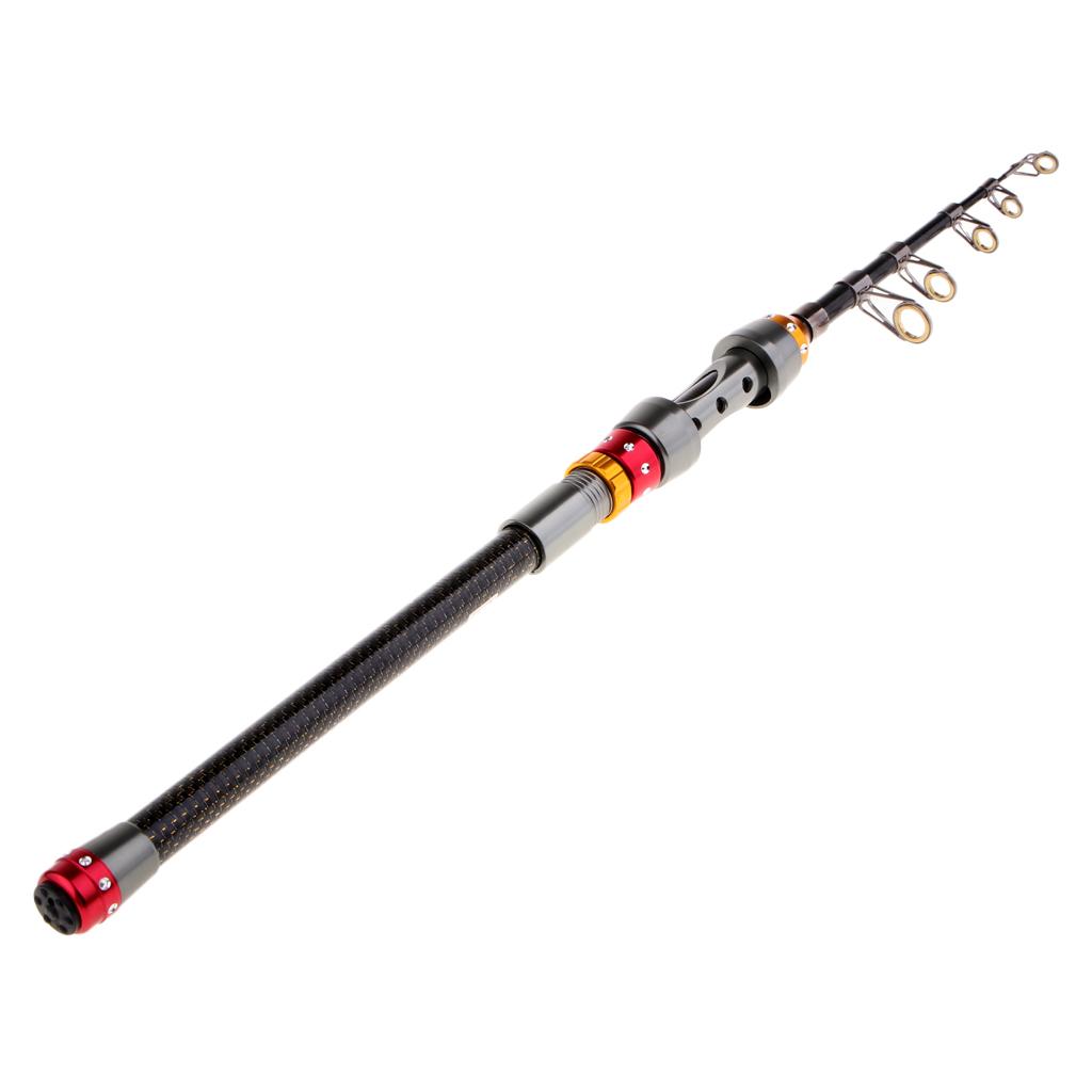 Fishing Rod Ultralight Carbon Fiber Telescopic Spinning Pole