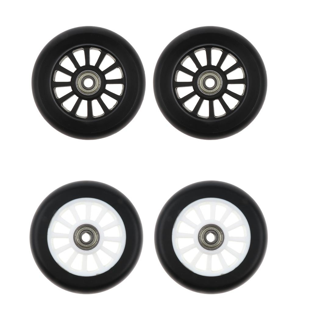 2pcs Scooter Wheels Speed Skates Trolley Wheels Replacement 100mm