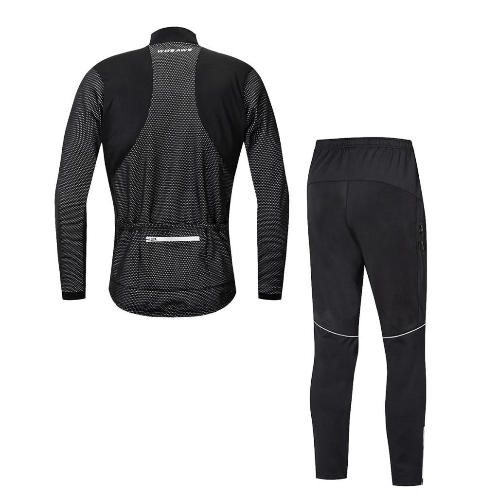 Männer Radfahren Jersey Anzug Winter Thermal Fleece