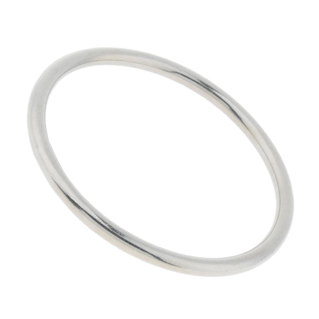 Stainless Steel Webbing Strapping Welded O Ring Hammock Swing Yoga 6x80mm