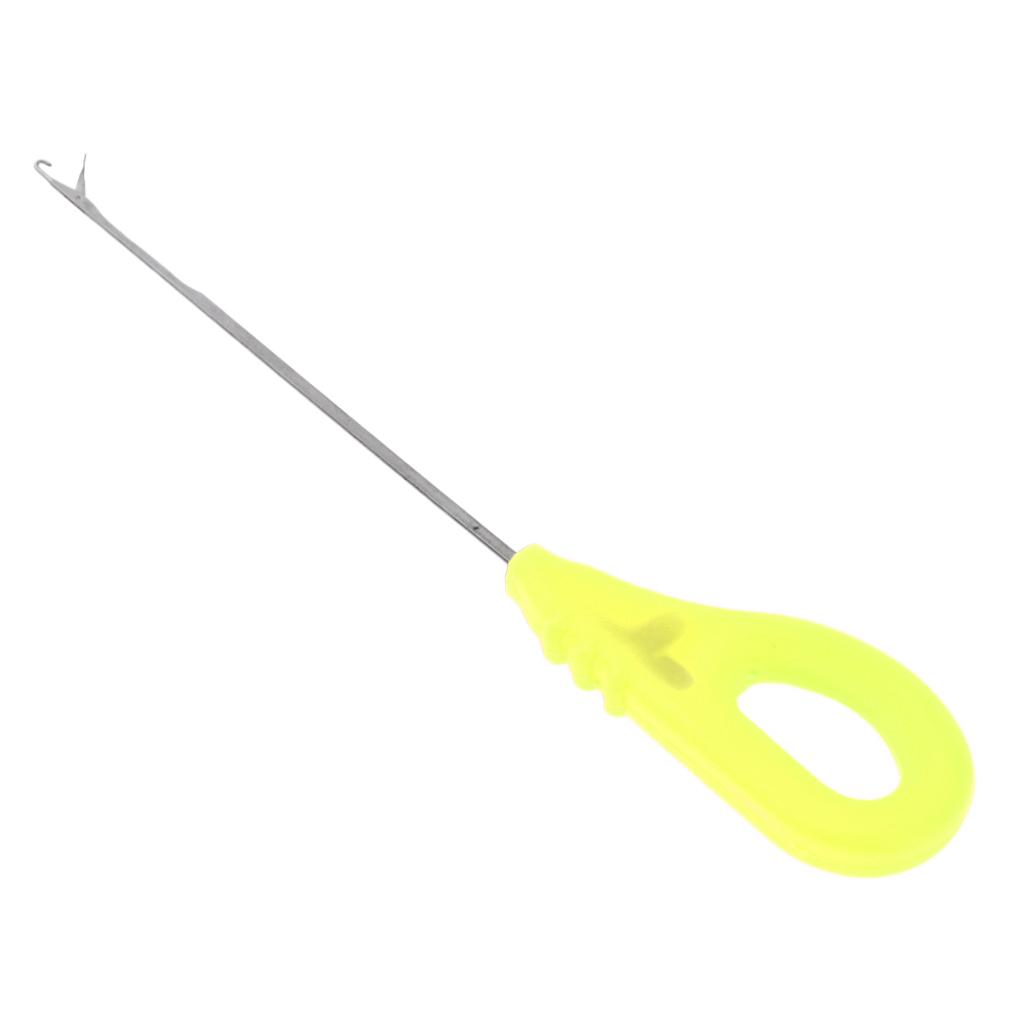 Portable Carp Fishing Splicing Needle Baiting Hook Drill Rig Tools Yellow