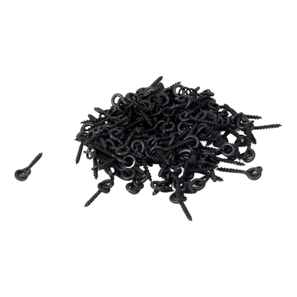 50x Boilie Bait Screw Fishing Bait Ring Swivel Carp Fishing Terminal Tackle