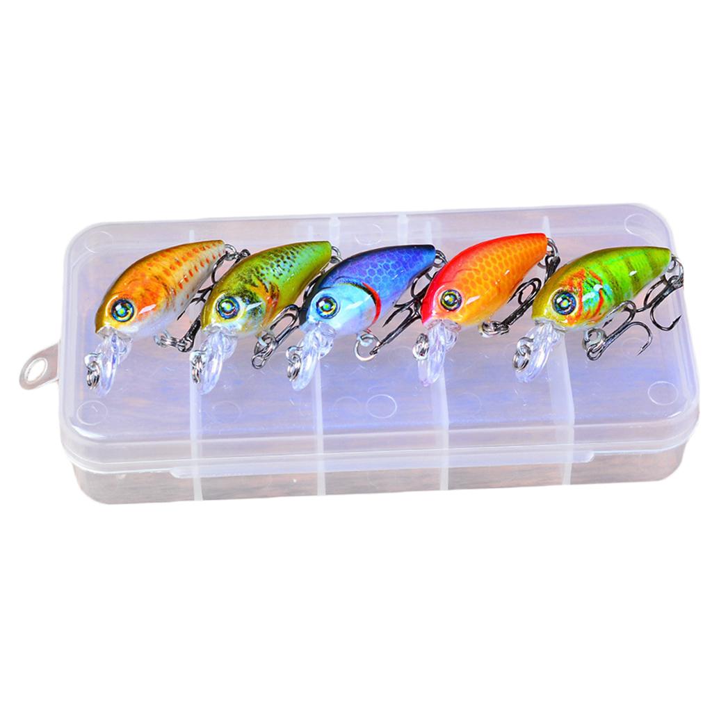 1 Box Mini Fishing Lures Baits Sinking Vibration Minnow Baits TB1116A