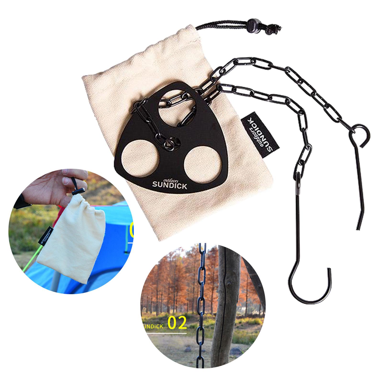 Camping Tripod Plate Cooking Hanging Pot Holder Picnic BBQ Open Fire Hanger