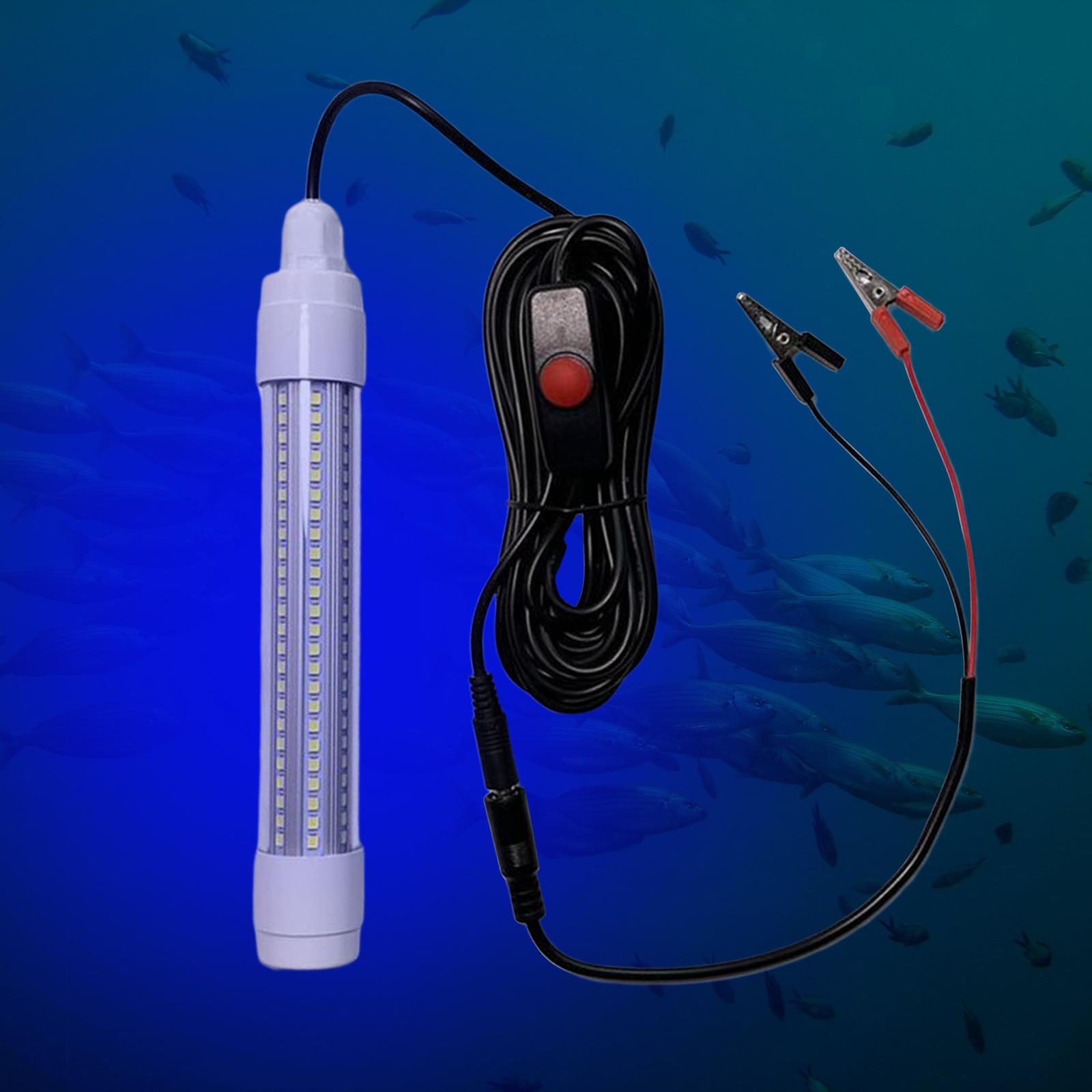 Fishing Light Lamps Underwater LED Prawns Squid Lure  Blue Light