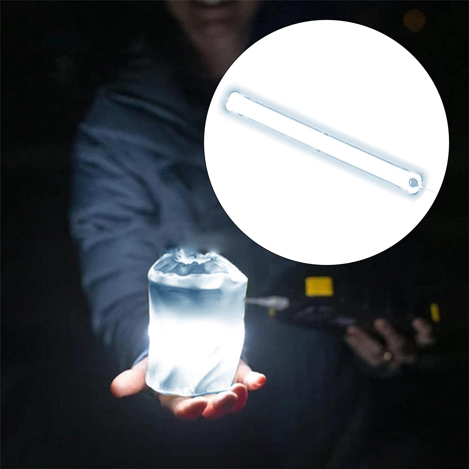 Inflatable LED Camping Light Outdoor Light Lamp USB Rechargeable Blue 65cm
