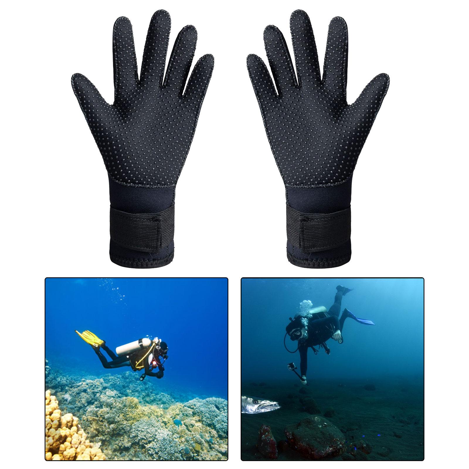 Scuba Diving Gloves Wetsuit Gloves Canoeing Lap Swimming Neoprene Gloves 3mm M