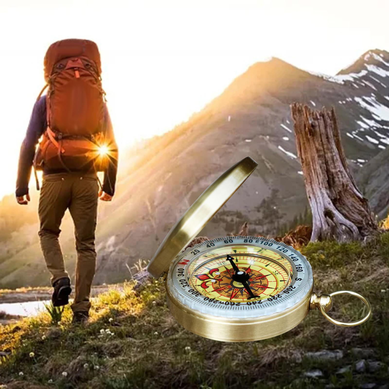 Camping Survival Compass Pocket Compass for Orienteering Backpacking Camping