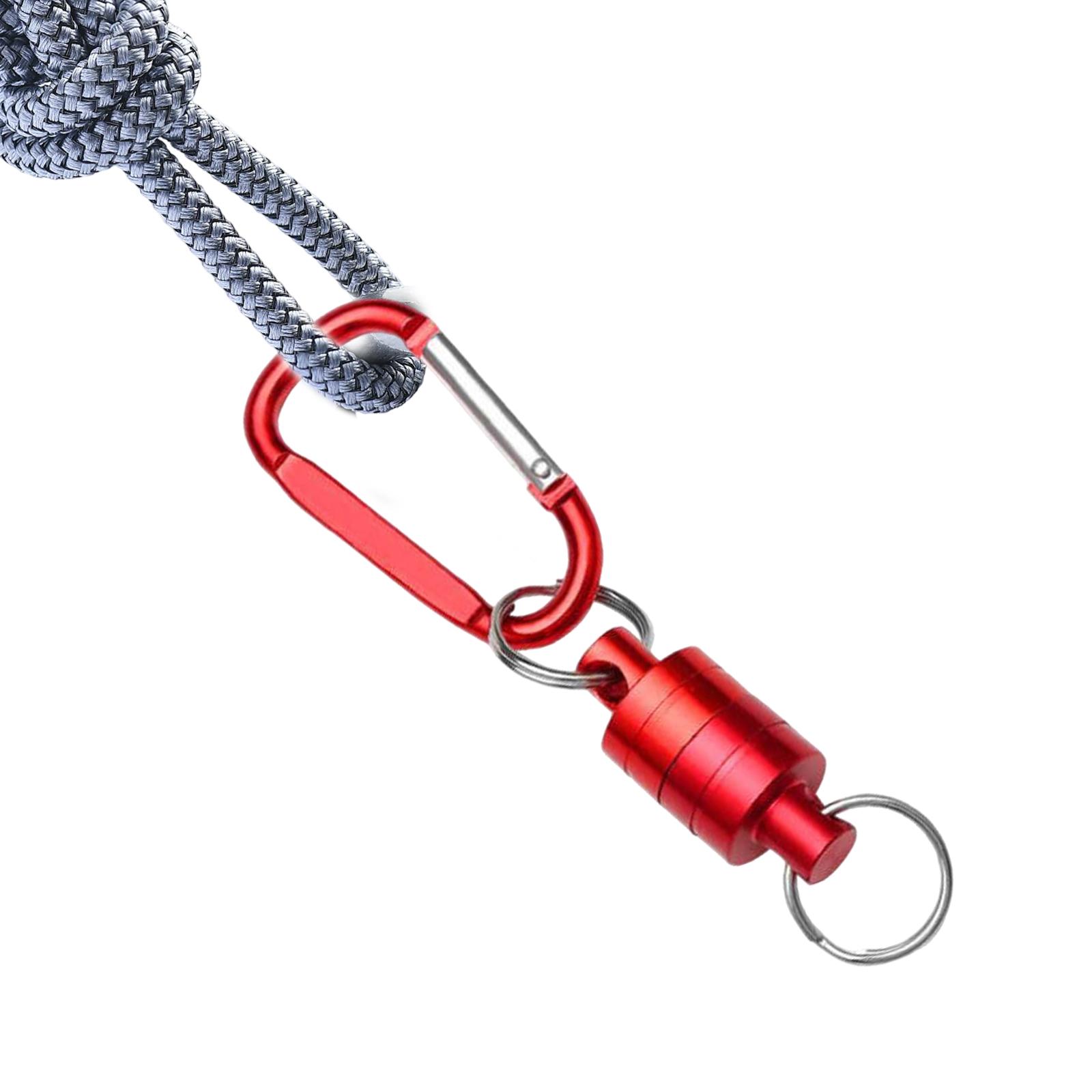 Carabiner Clip Metal Net Release Holder for Hammocks Climbing Swing Red