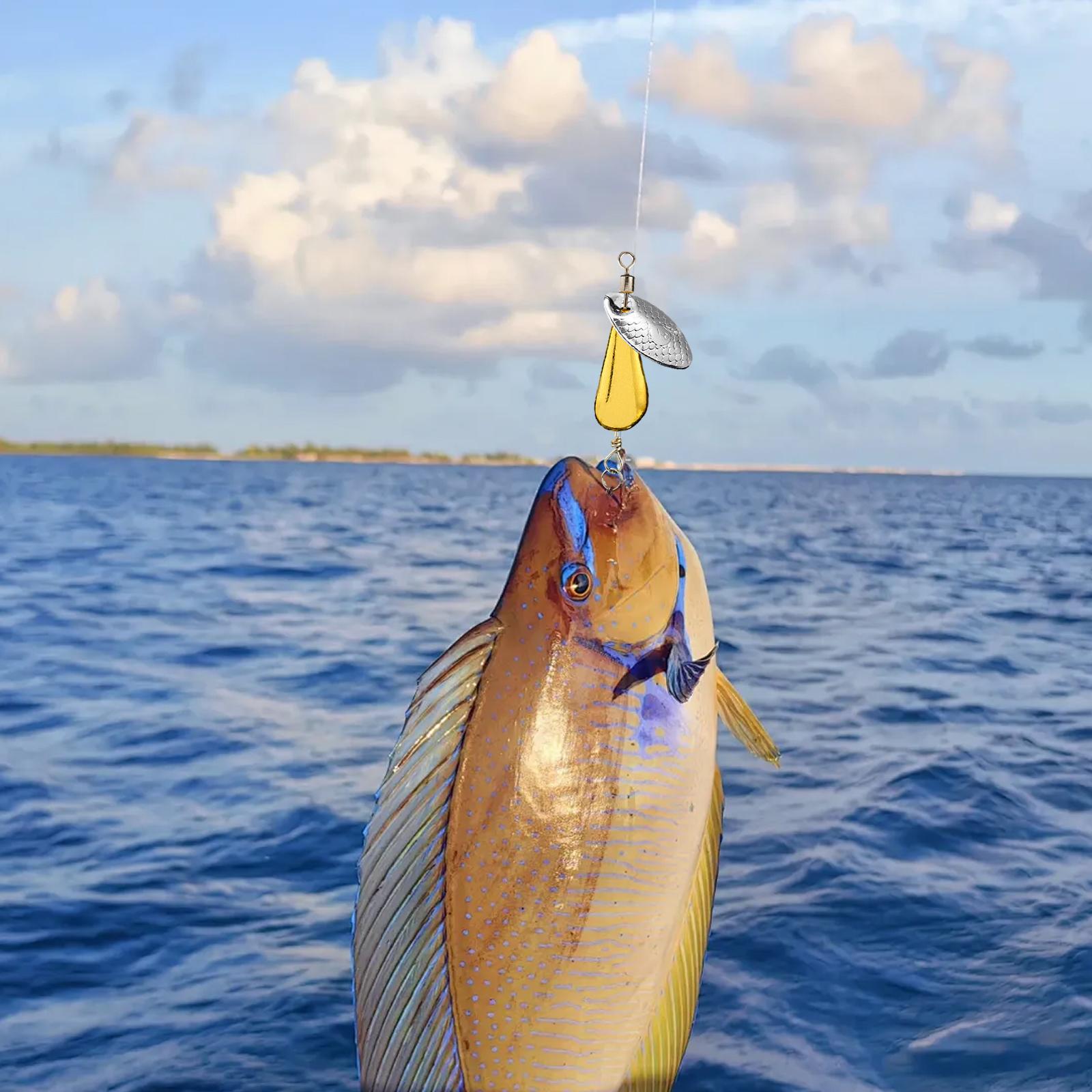 Fishing Lures Spinnerbait Compact Fishing Tackle for Walleye Crappie Snapper