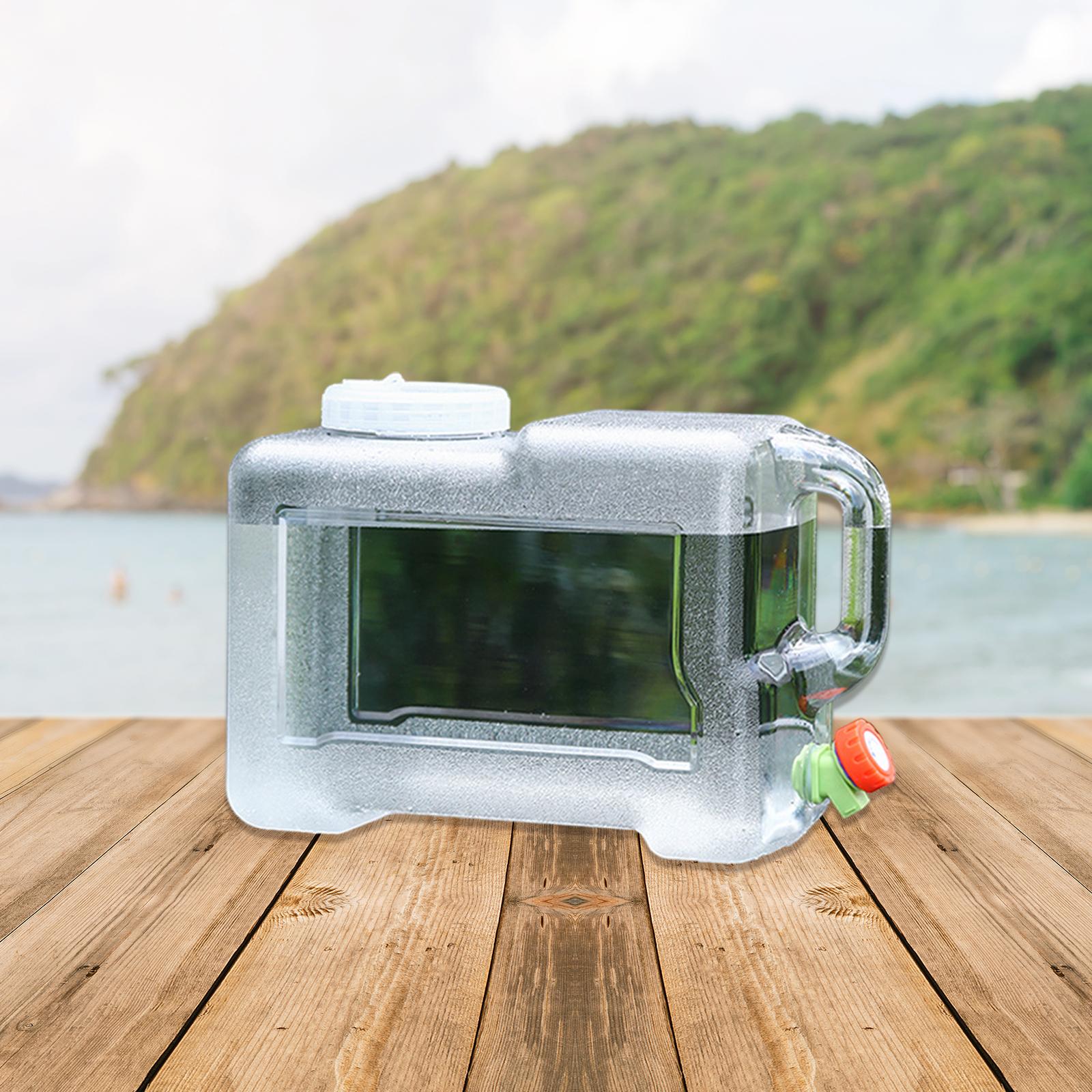 Water Container Clear Jug Water Bucket for Emergency Backpacking Handwashing 12L