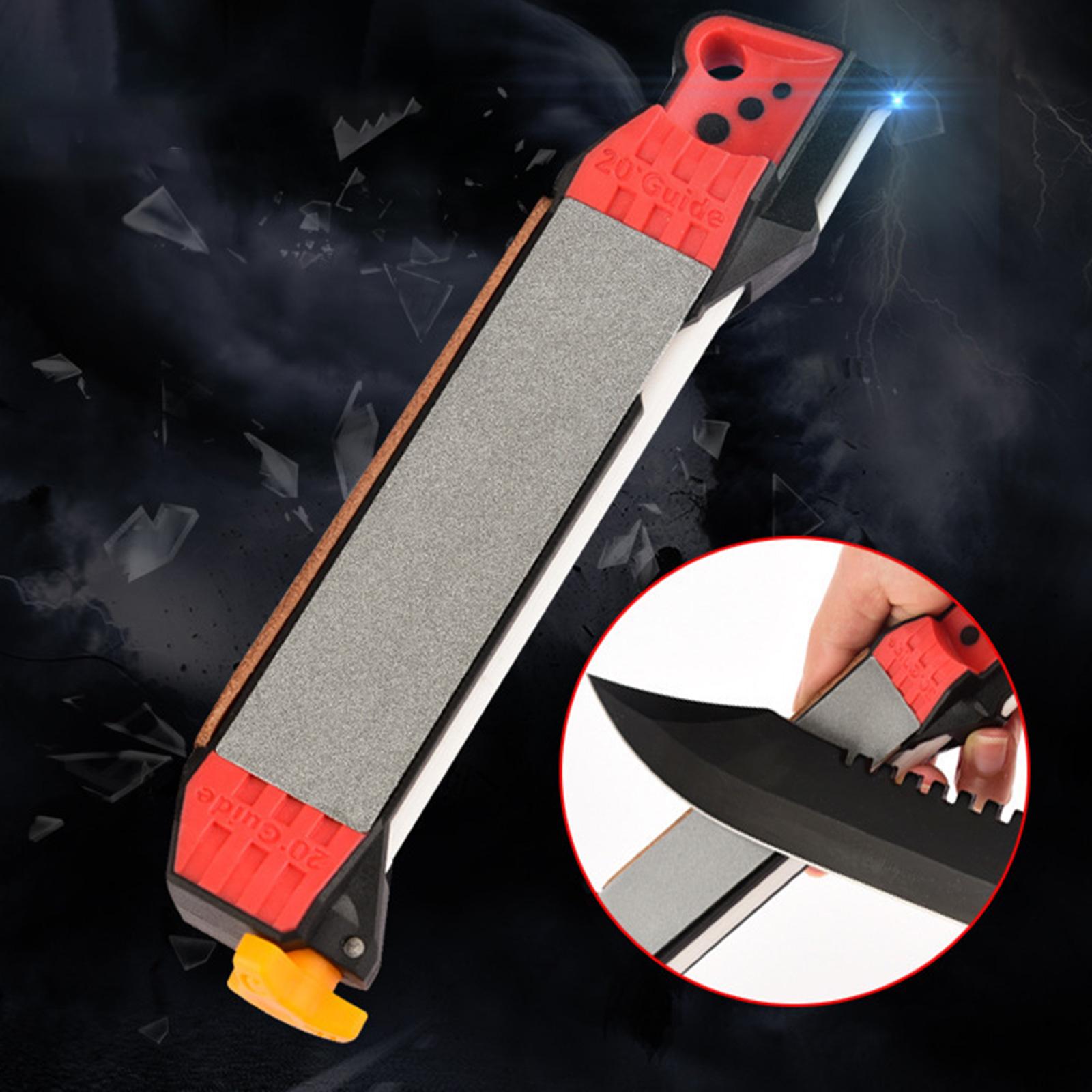 Knife Sharpening Household Sharpening Stone for Fishing Outdoor Tools Garden red