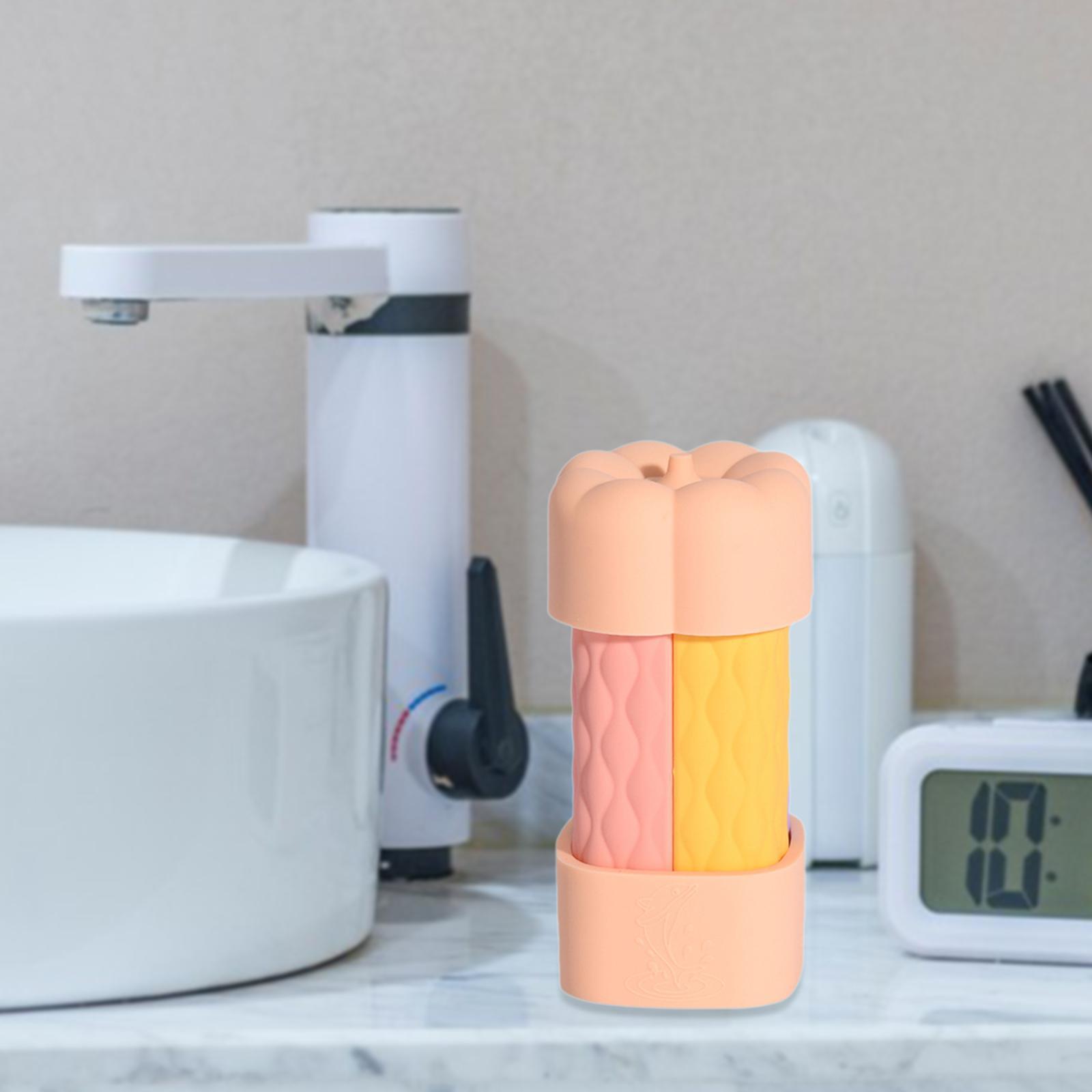 4x Travel Squeeze Bottles Travel Essentials for Cream Toiletries Conditioner Pink