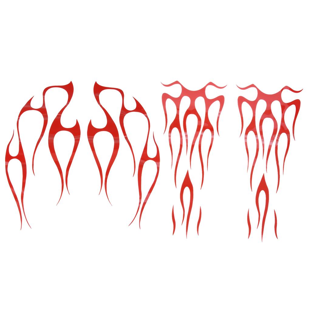 Motorcycle Flame Sticker