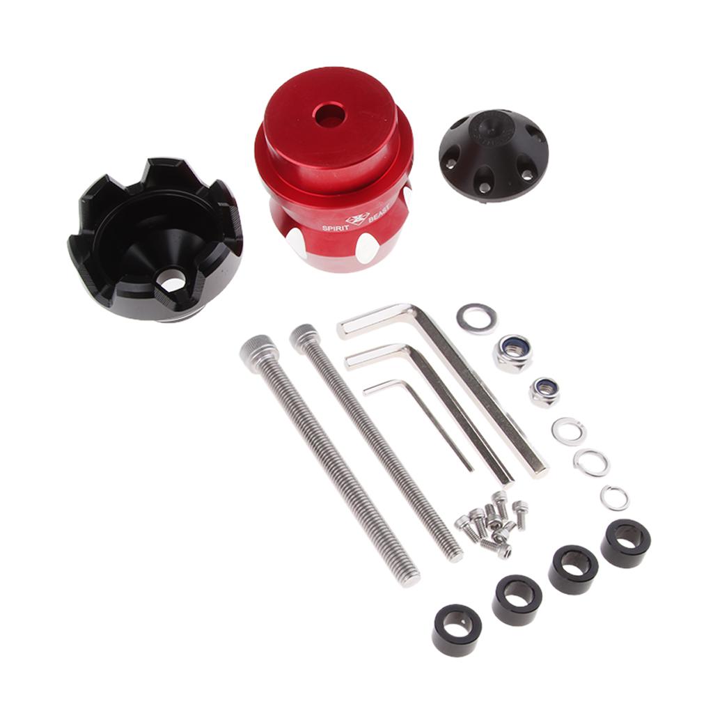 Universal Motorcycle CNC Frame Slider Falling Protection Crash Protector Red