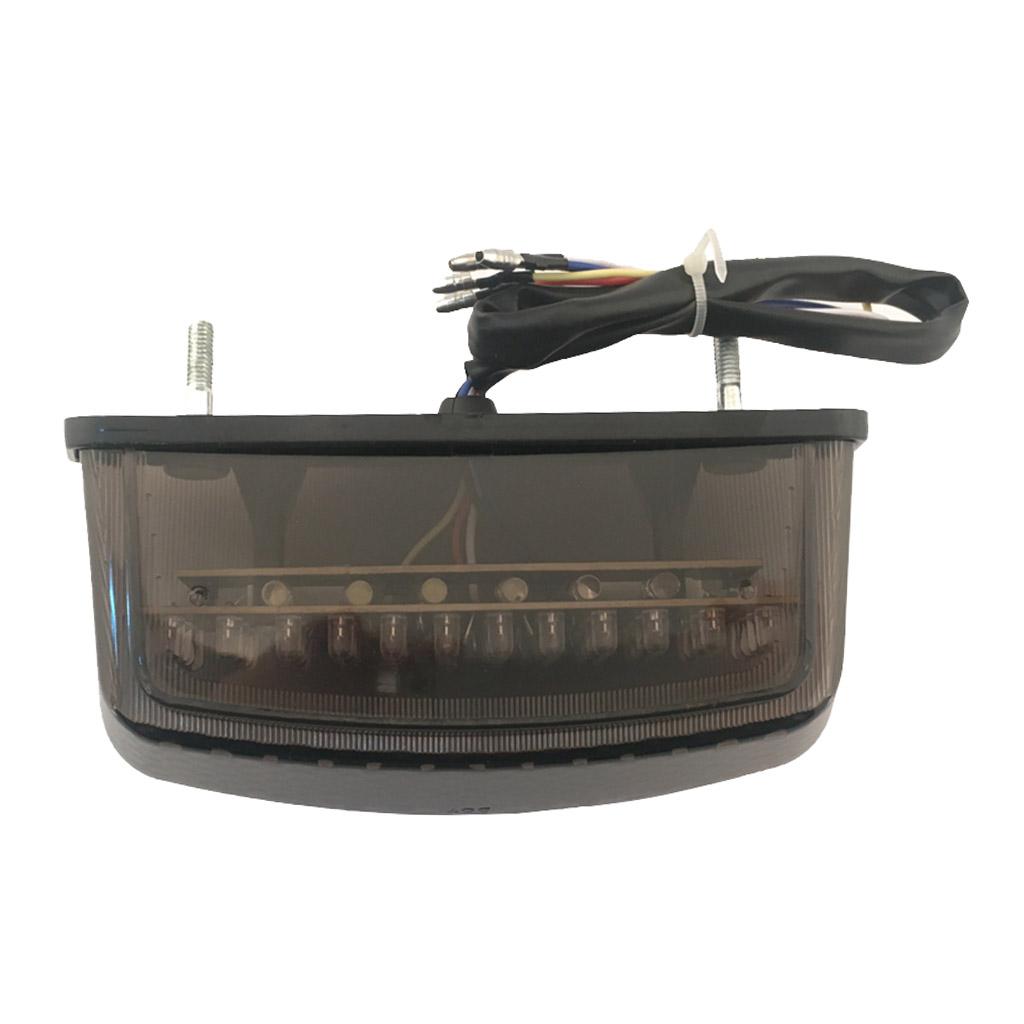 Motorcycle Turn Signal Brake License Plate Integrated Tail Light