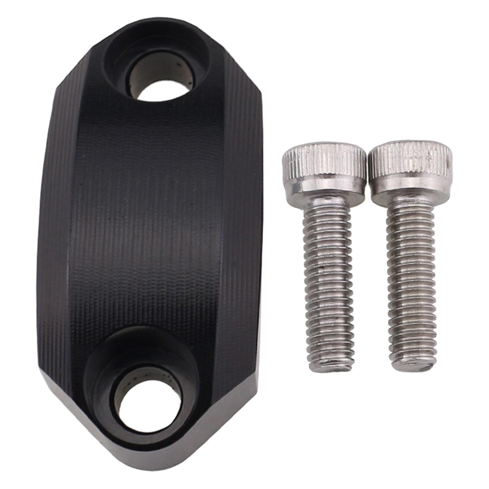Motorcycle Master Cylinder Clamp Cover for 22mm Handlebar Supplies Black
