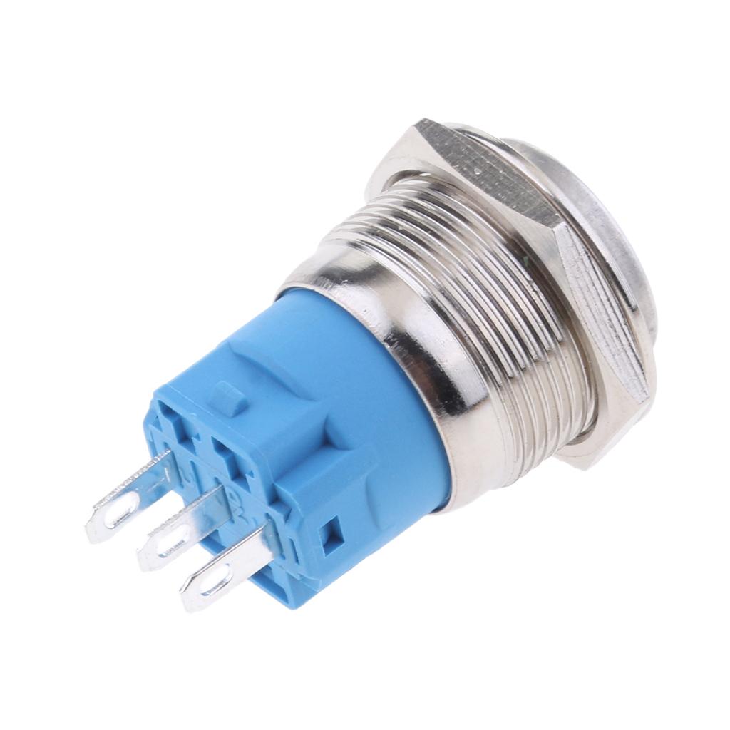 2x LED Power Push Button Switch Waterproof Momentary Latching Toggle Switch