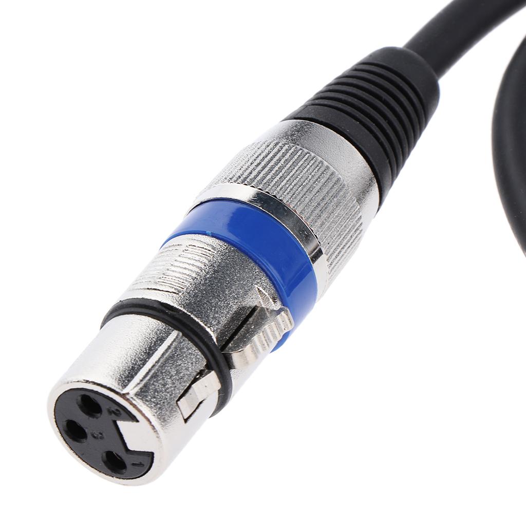RCA Male to 3 Pin XLR Female Headphone Microphone Audio Connector Cable 0.5M