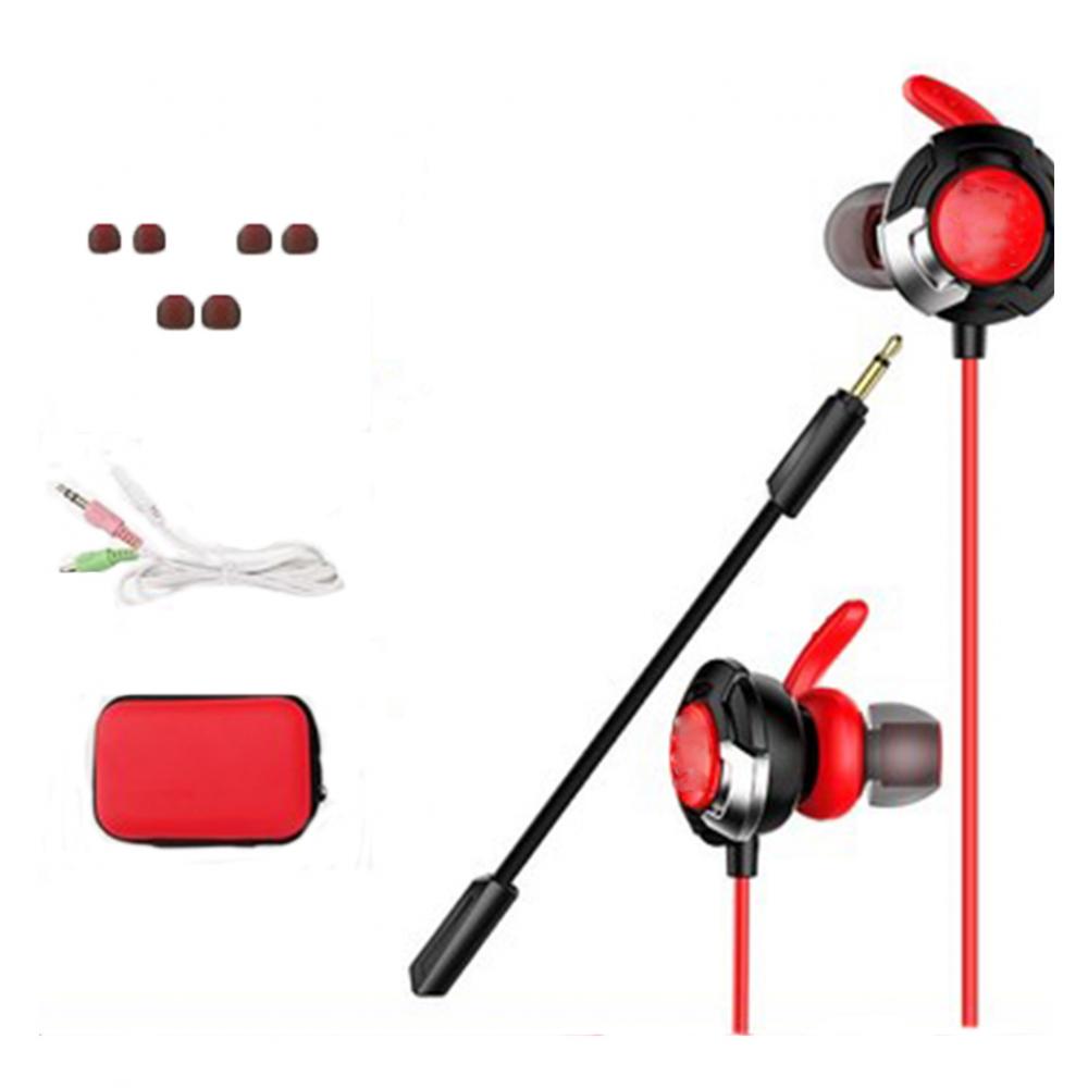 Wired Gaming Earphones with Mic Volume Control and Noise Isolating Red B