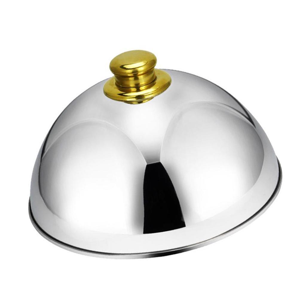 Stainless Steel Restaurant Cloche Serving Dish Food Cover Dome With