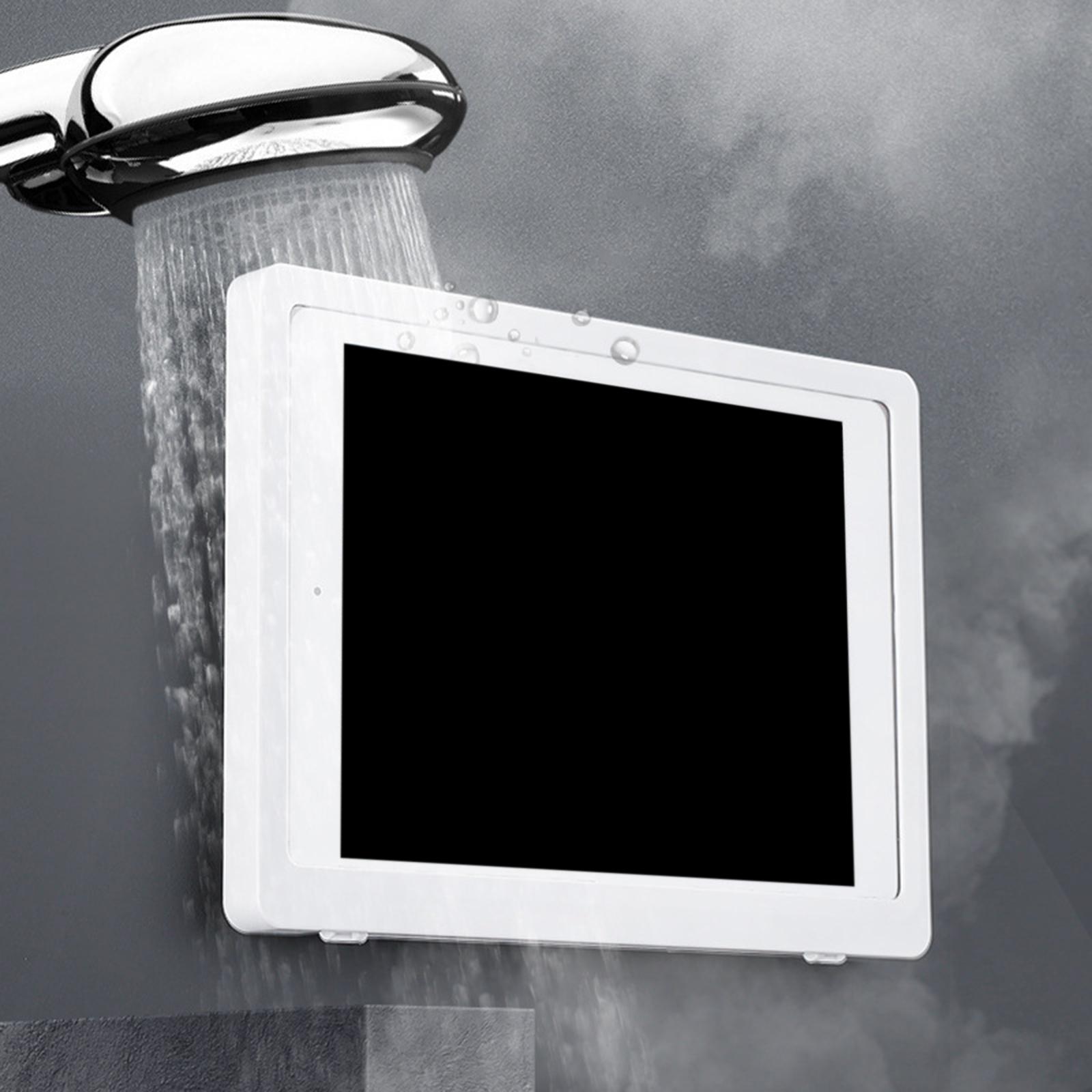 Waterproof Phone Case Wall Mounted Shower Phone Holder Black Rotate