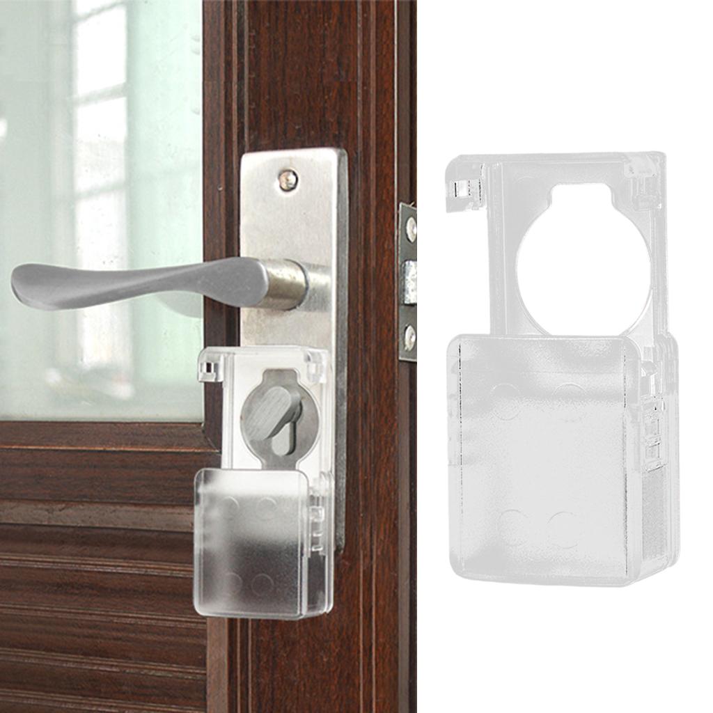 Childproof Door Knob Cover Finger Guard No Drilling for Baby Safety Products Sub transparent