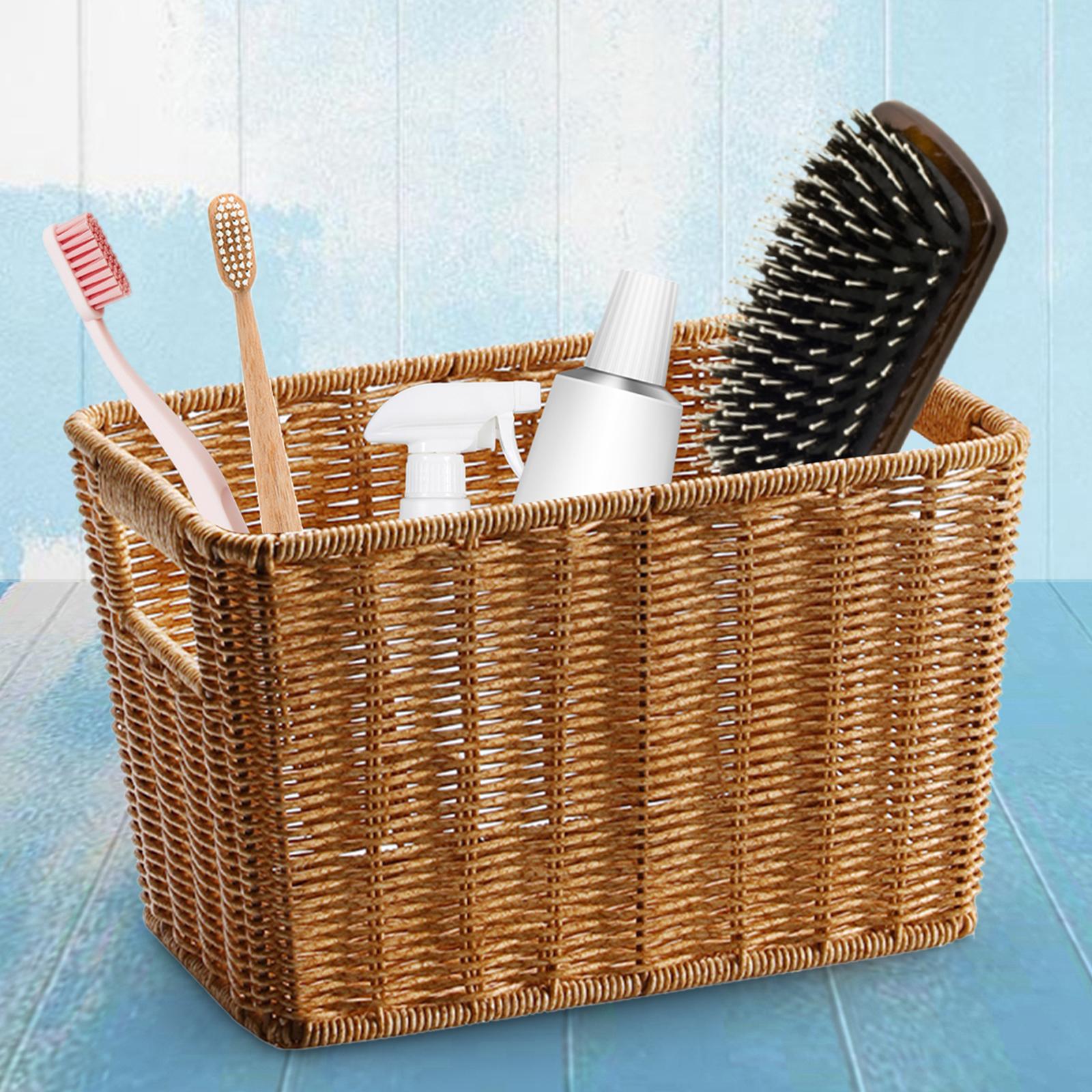 Japanese Style Magazine Basket Organizing for Sundry Home Kitchen Countertop 29cmx18cmx18cm