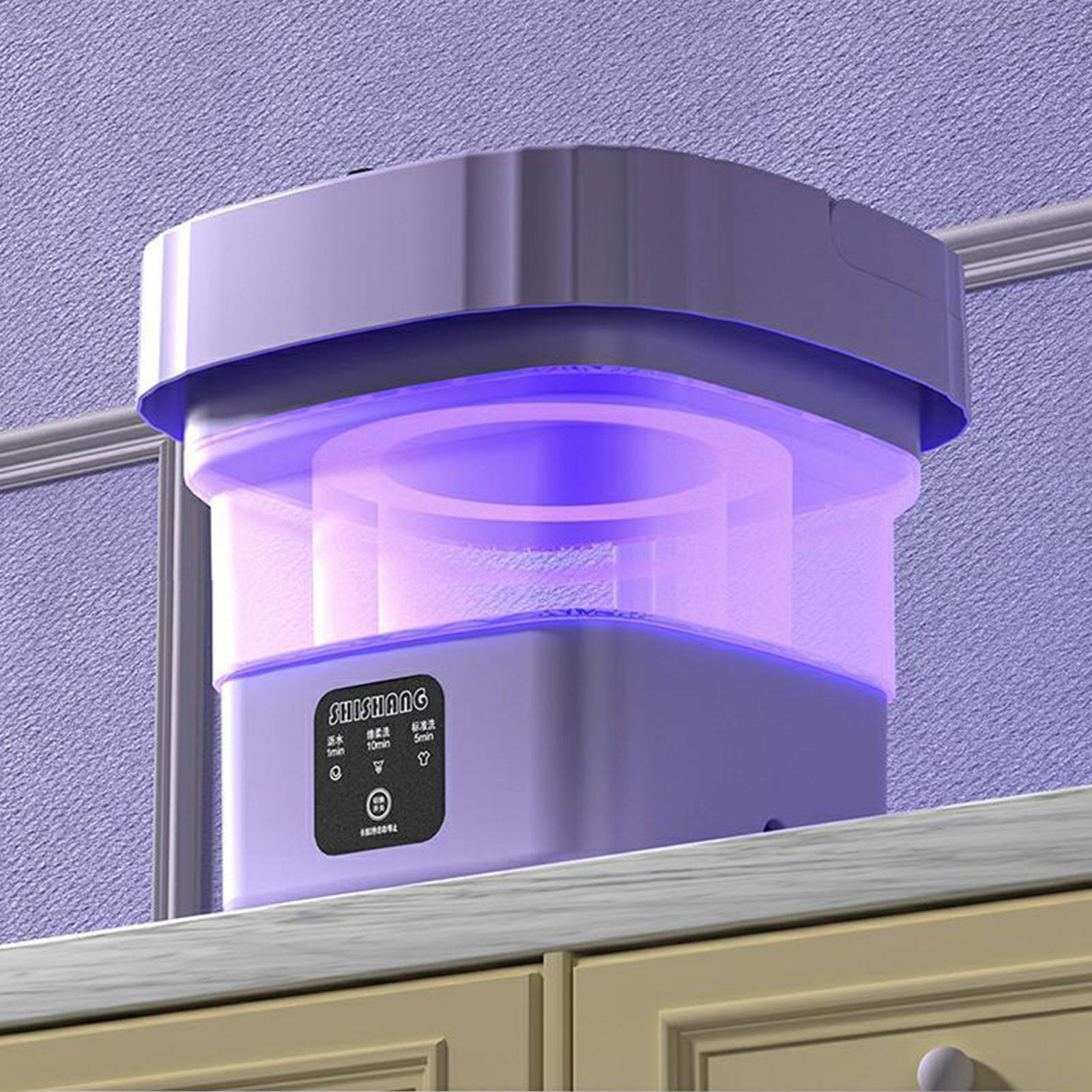 Socks Washing Machine 36W Washer Apartment Folding Underwear Washing Machine purple