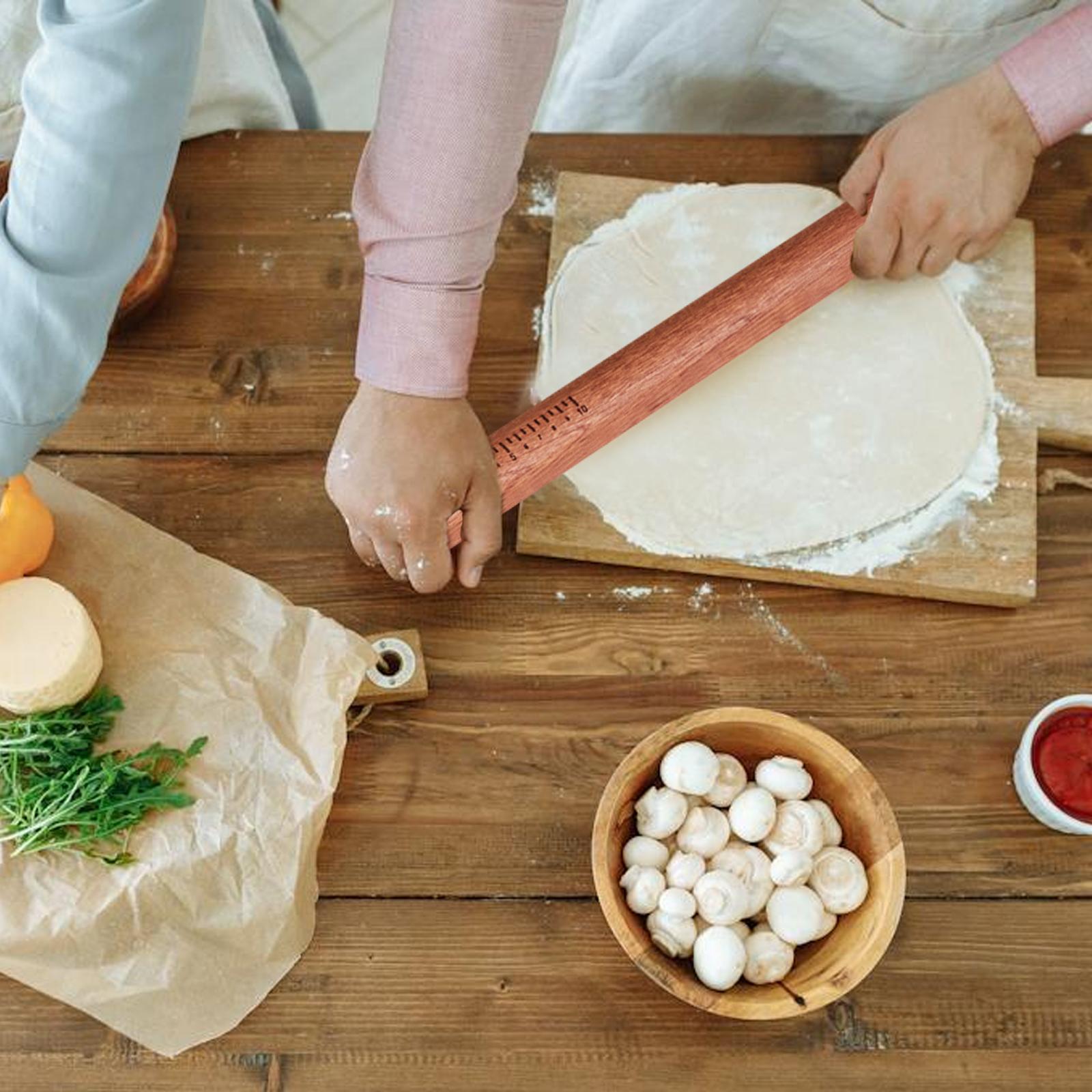 Dough Rolling Classic Rolling Pin for Biscuit Pizza Pie Dumpling Making