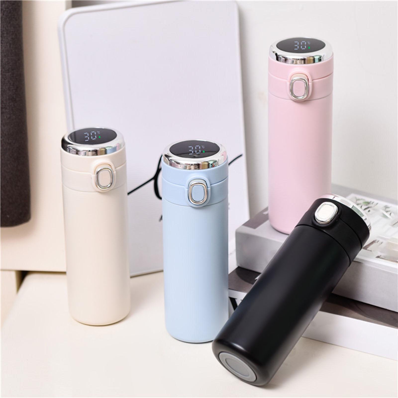 2xInsulated Water Bottle Stainless Steel Reusable Kitchen Vacuum Insulated Cup white
