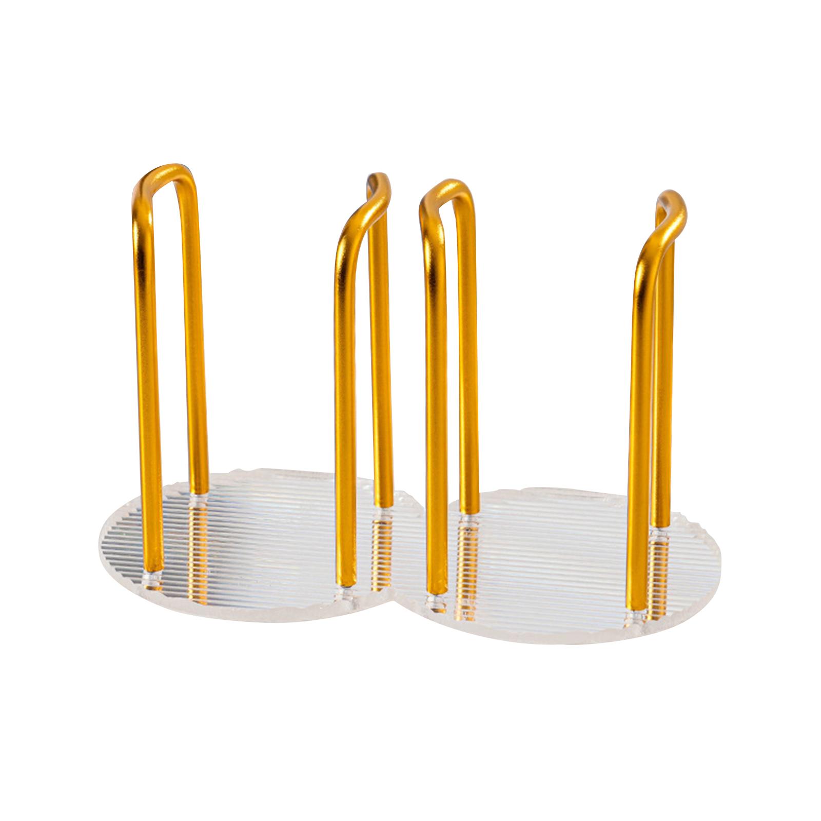 Paper Cup Holder Rack Double Gold