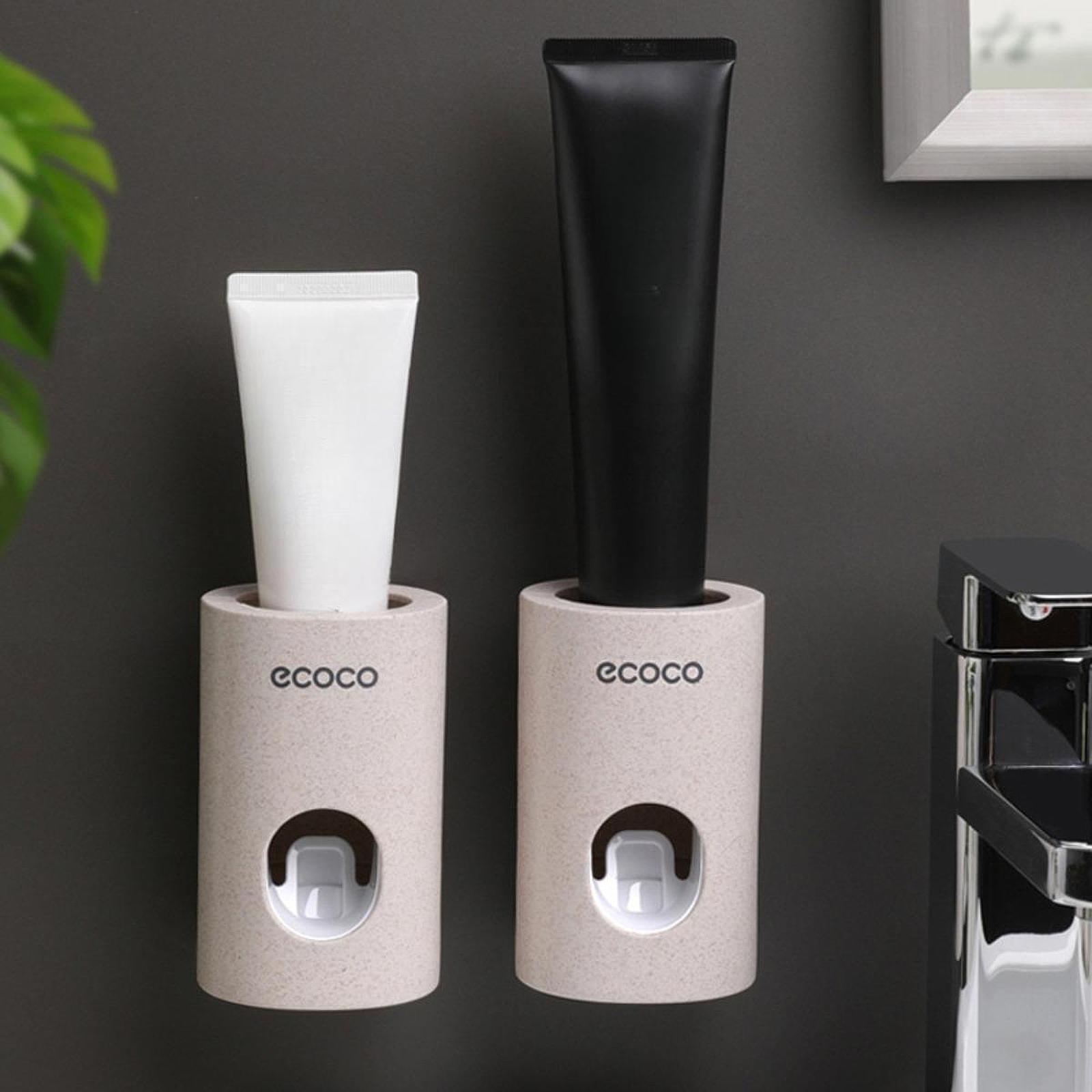 Toothpaste Dispenser Toothbrush Holder Multiuse for Hotel Washroom Household