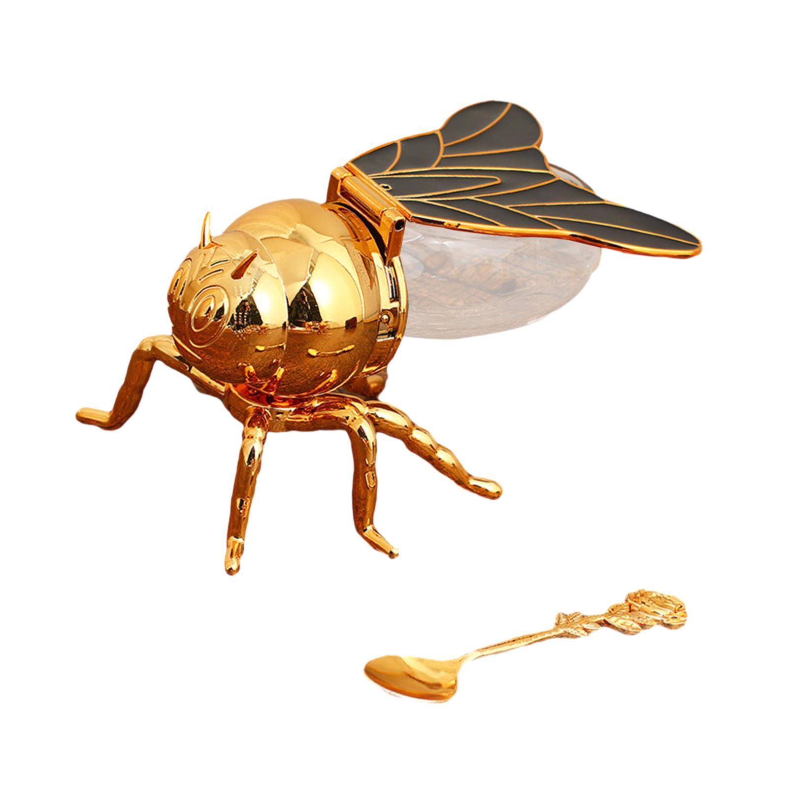 Bee Shaped Honey Jar With Spoon