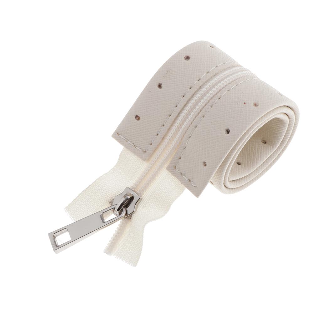 PU Leder Reißverschluss zum Nähen Handwerk DIY Tasche Zubehör 44cm lang 8# 