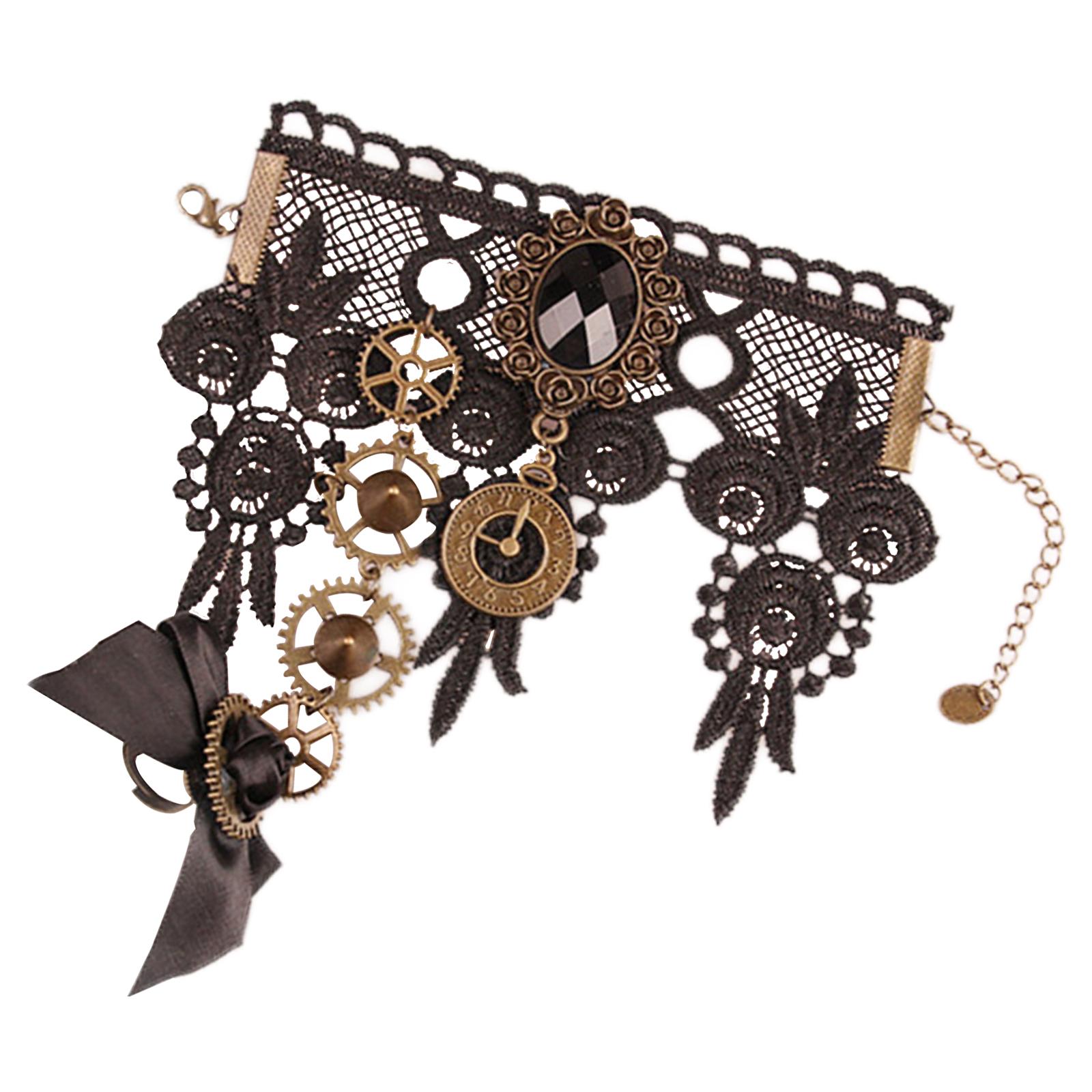 Gothic Lace Wristband Ring