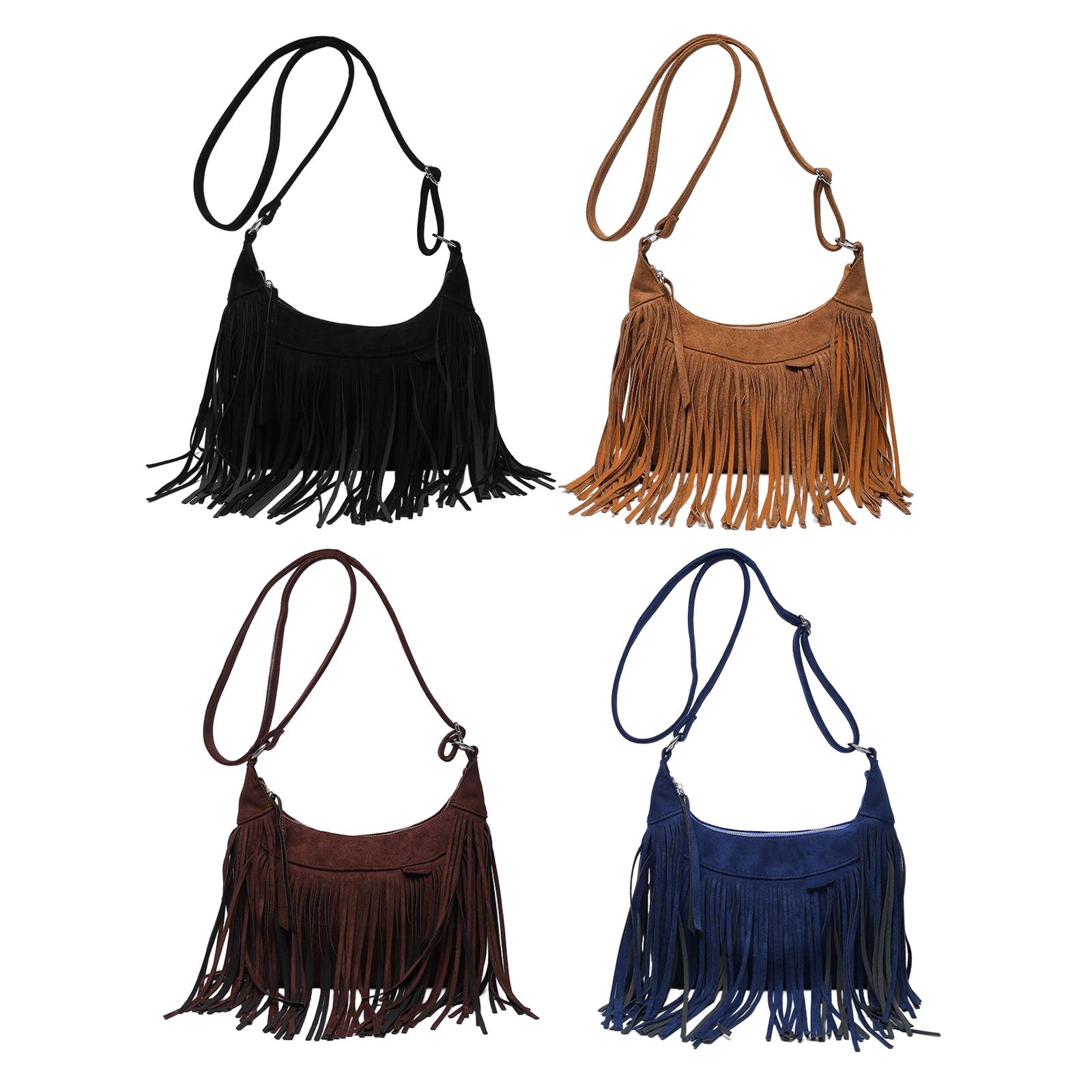 3x Shoulder Handbags Tassel Purse Fashion Adjustable Strap Satchel Modern