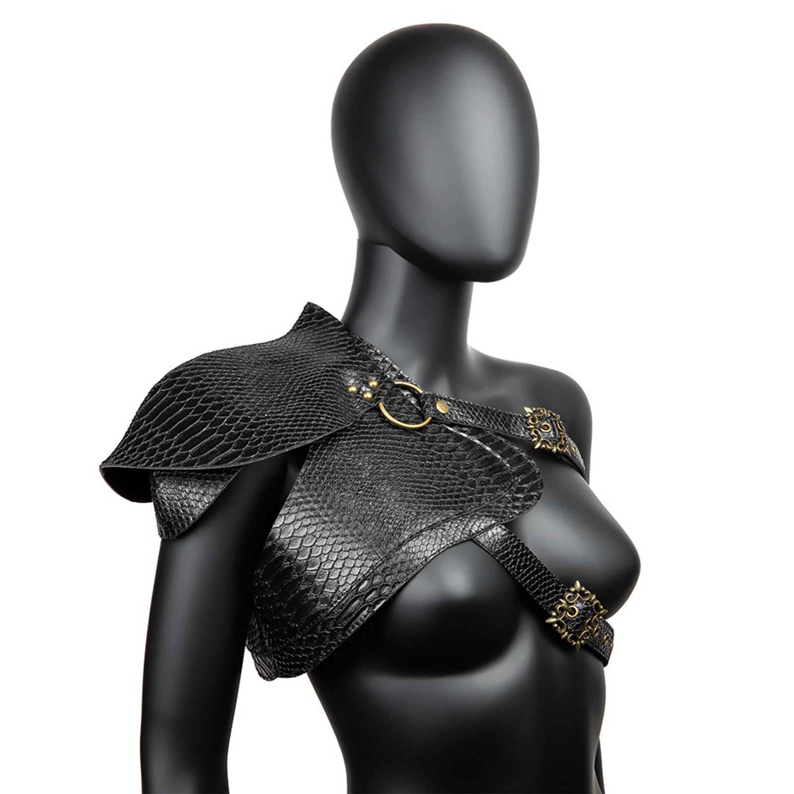 Medieval Leather Shoulder Armor Renaissance for Masquerade Carnival Festival