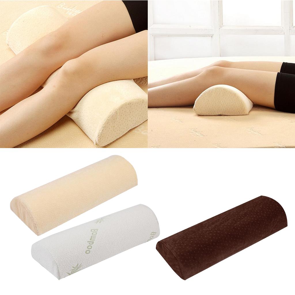 Half Moon Shaped Comfort Pillow Memory Foam Cushion Leg Back Relax